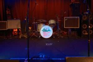 Photo of the stage at Harlow's before the Don't You Forget About Me show
