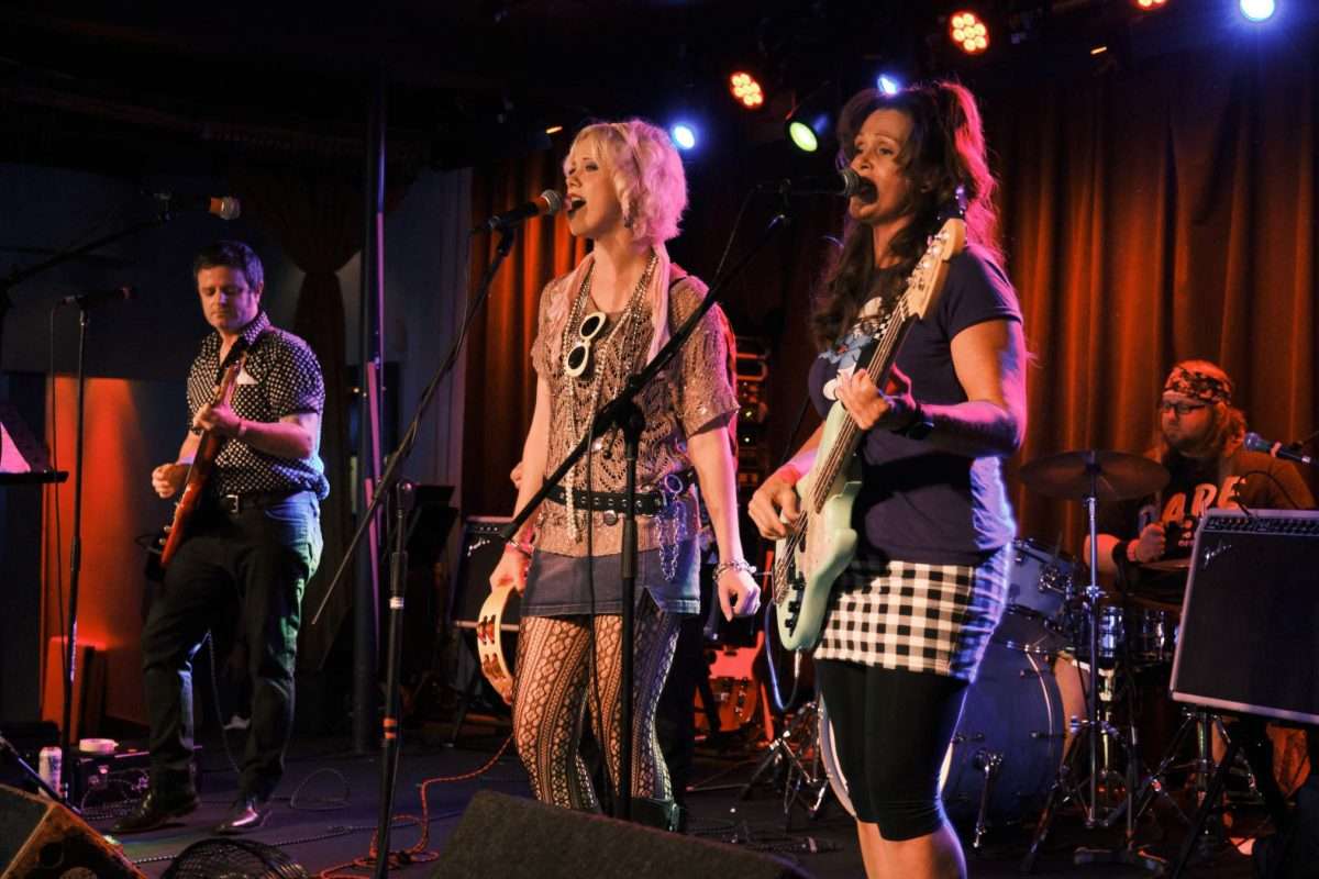The Lucky Shots! on stage