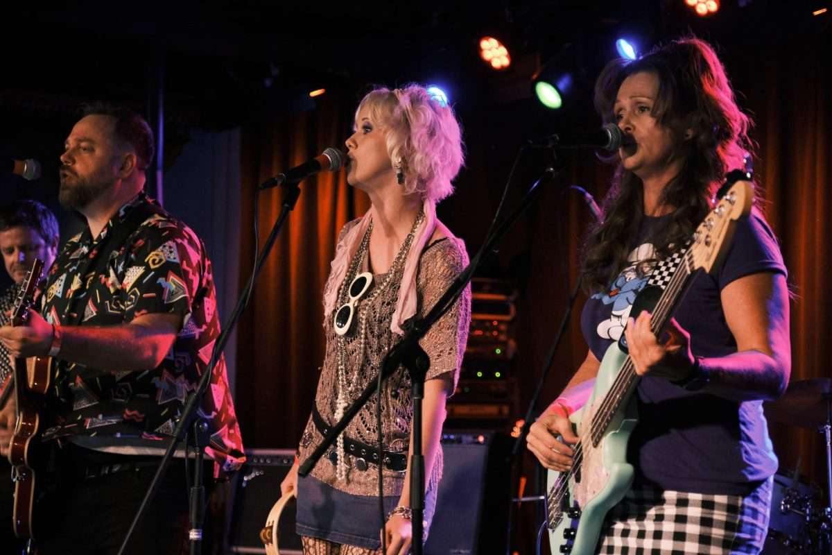 The Lucky Shots! on stage