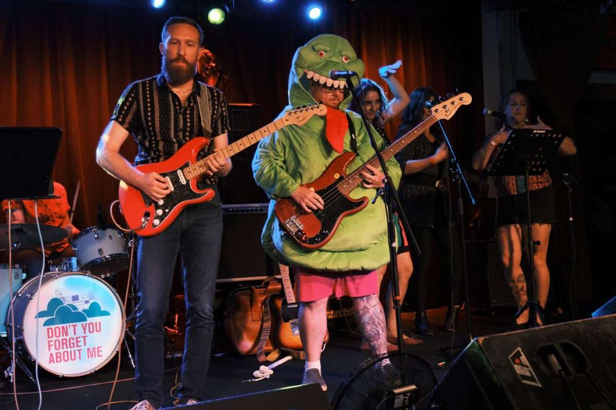 Poly Holiday on stage